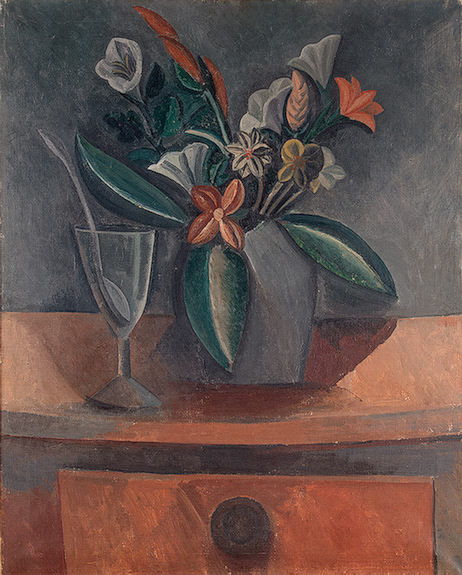 Pablo Picasso Oil Paintings Flowers In A Grey Jar